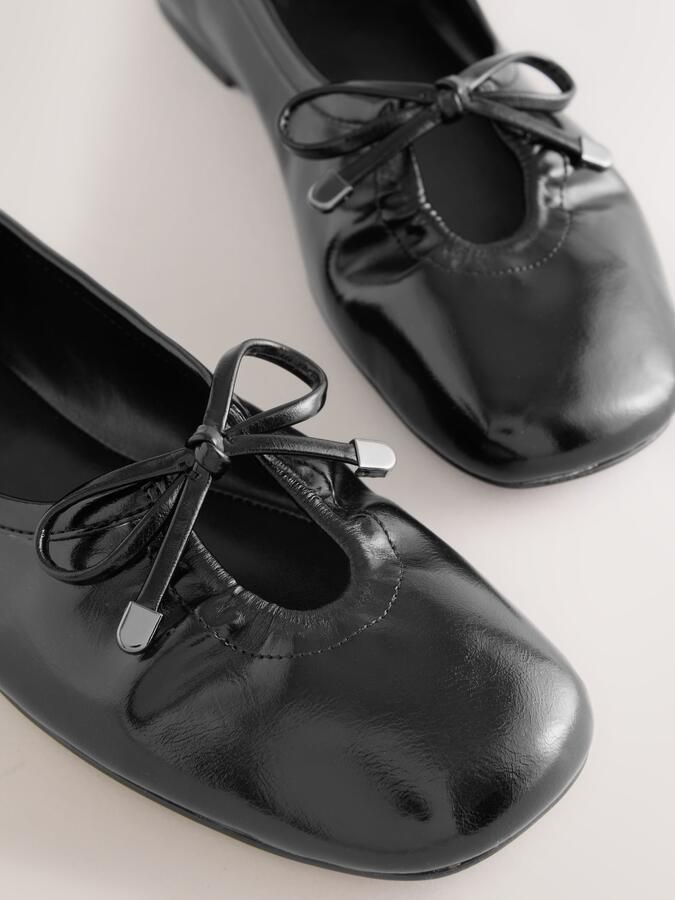 Next Dames Forever Comfort ballerina's met strik Zwart - Foto 5