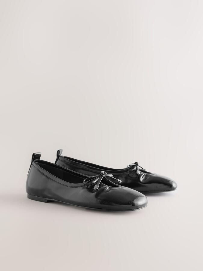 Next Dames Forever Comfort ballerina's met strik Zwart - Foto 3
