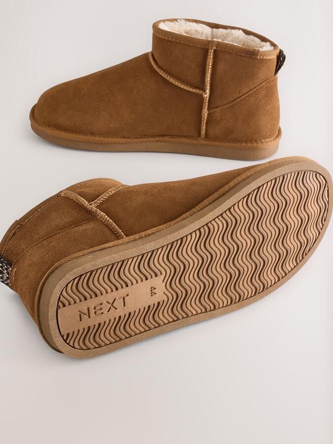 Next Heren Signature suède pantoffellaarzen Bruin - Foto 4