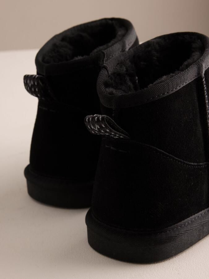 Next Heren Signature suède pantoffellaarzen Zwart - Foto 4