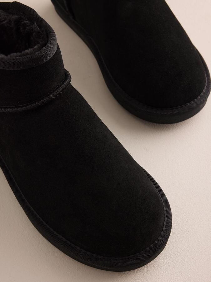 Next Heren Signature suède pantoffellaarzen Zwart - Foto 3