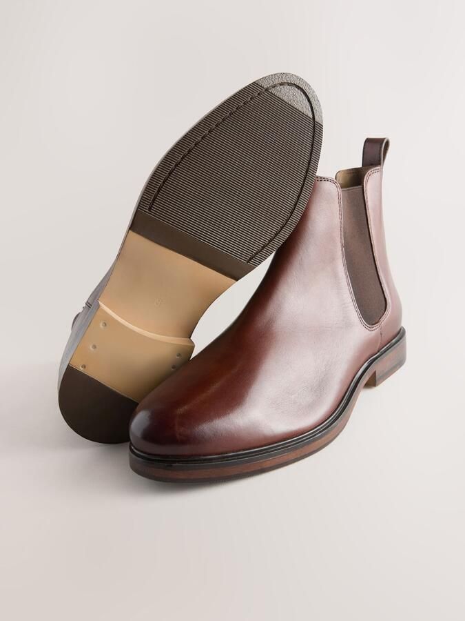 Next Chelsea boots donkerbruin zwart - Foto 3