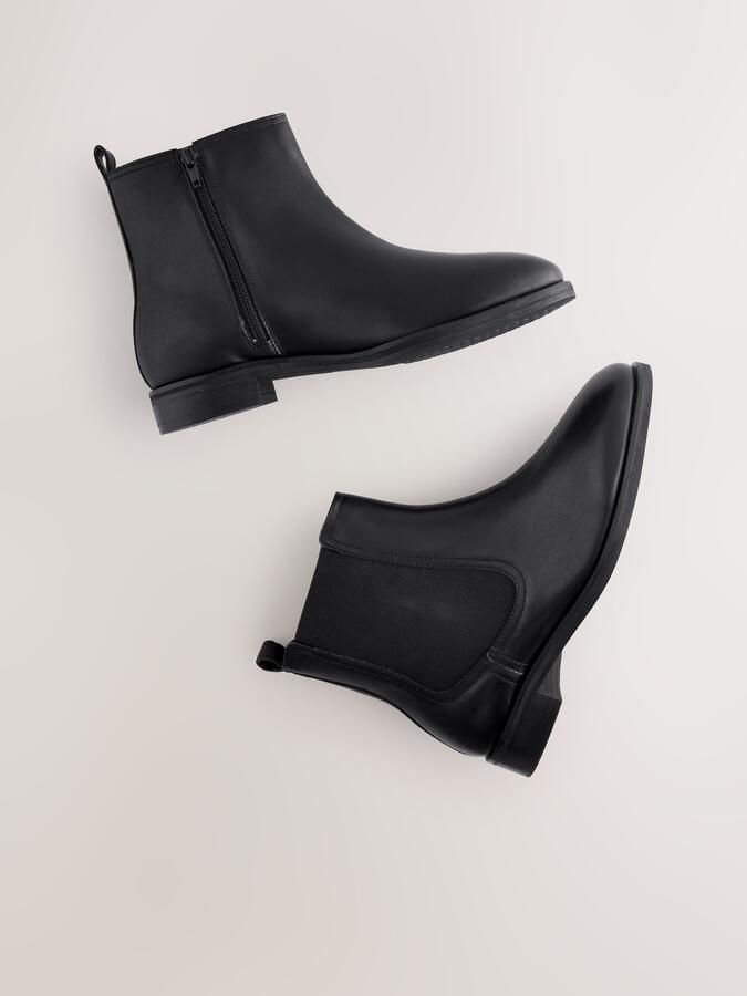 Next Dames Forever Comfort Chelsea-enkellaarzen en extra brede pasvorm Zwart - Foto 6