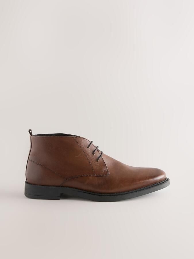 Next Heren Nette leren Chukka-laarzen Bruin - Foto 2