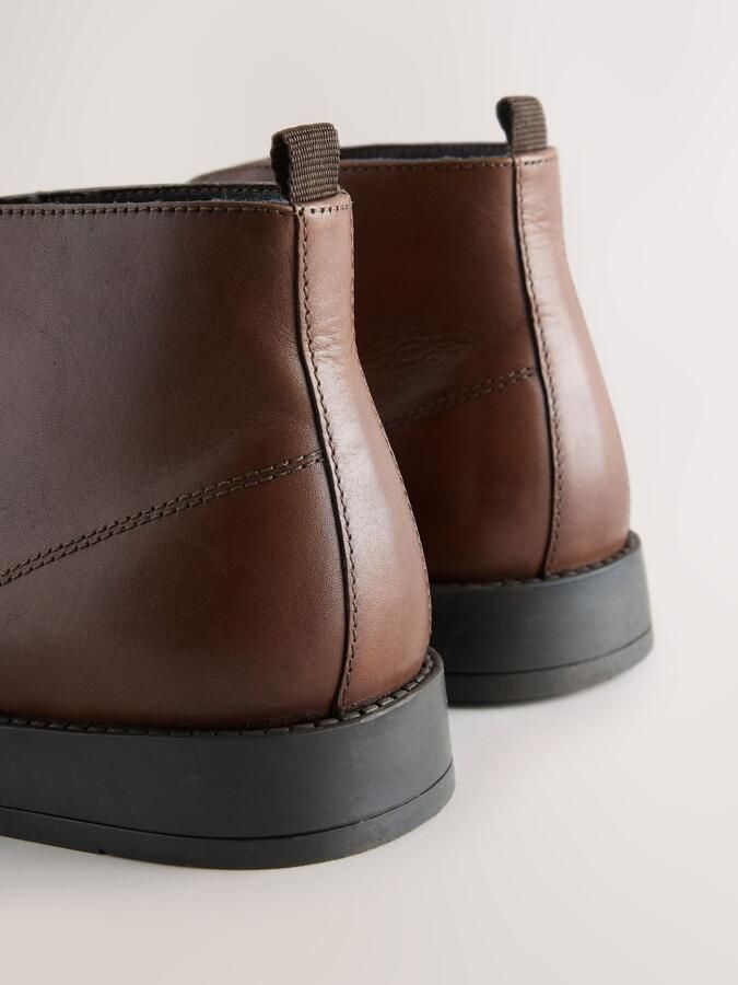 Next Heren Nette leren Chukka-laarzen Bruin - Foto 4