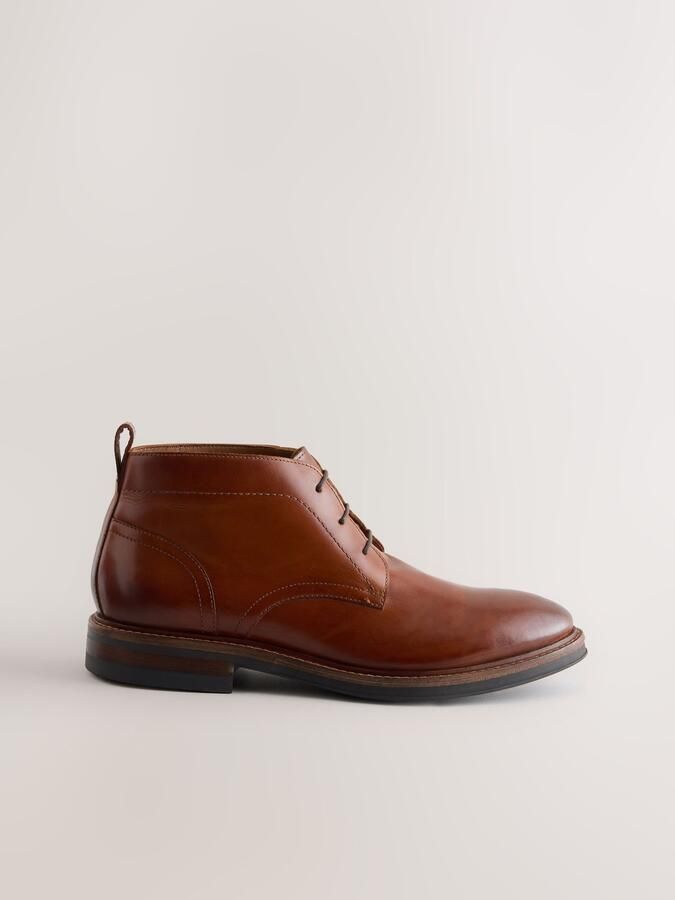 Next Heren Leren chukka schoen Bruin - Foto 2