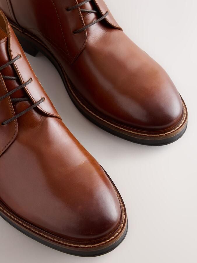 Next Heren Leren chukka schoen Bruin - Foto 5