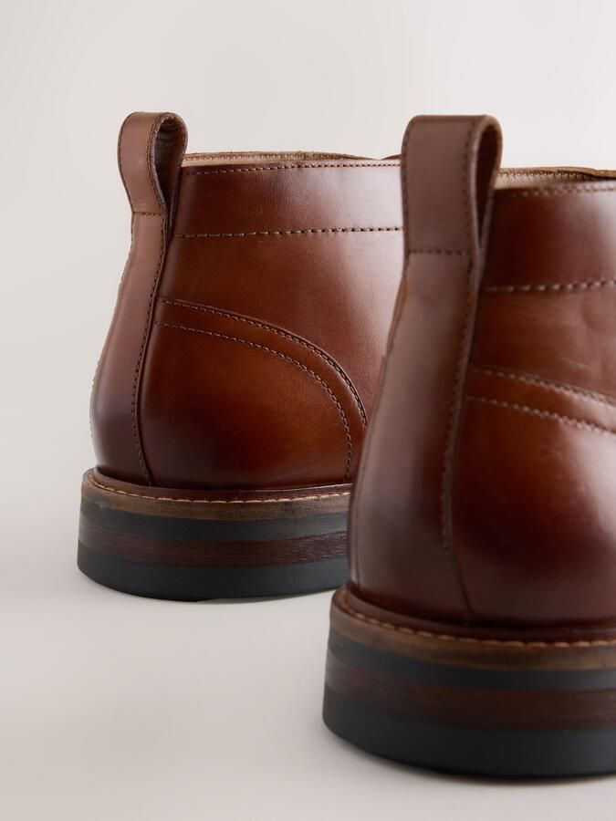 Next Heren Leren chukka schoen Bruin - Foto 6
