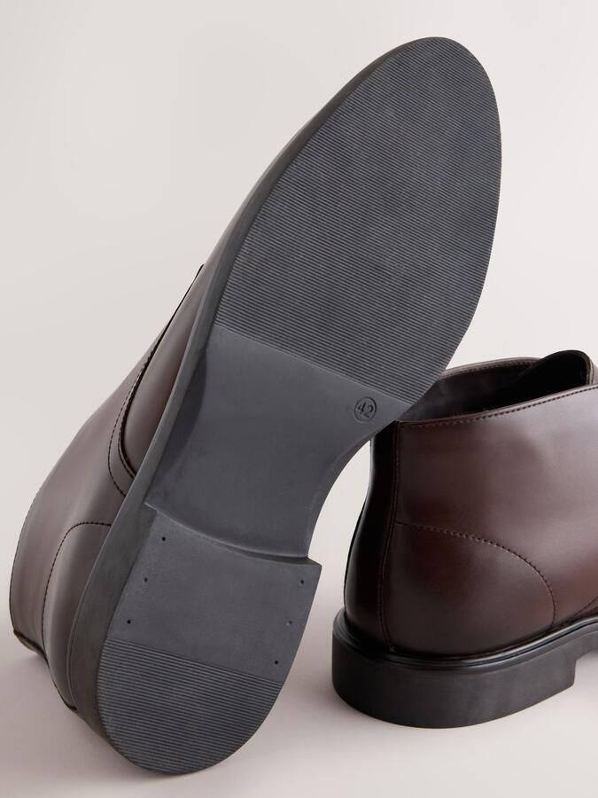 Next Heren Modieuze Chukka schoen Bruin - Foto 5