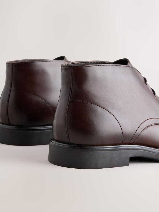 Next Heren Modieuze Chukka schoen Bruin - Foto 3