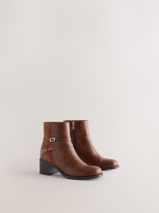 Next Dames Forever Comfort laarzen met blokhak Bruin - Foto 5