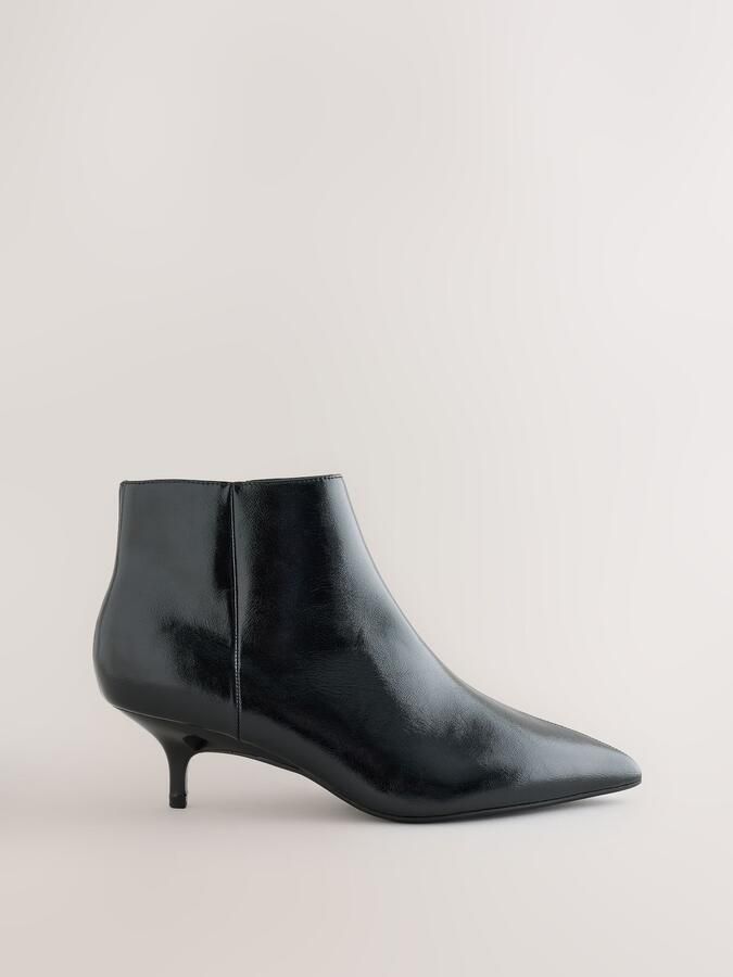 Next Dames Forever Comfort laarsjes met kleine hak en extra brede pasvorm Zwart - Foto 3