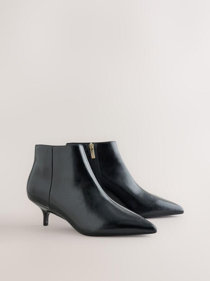 Next Dames Forever Comfort laarsjes met kleine hak en extra brede pasvorm Zwart