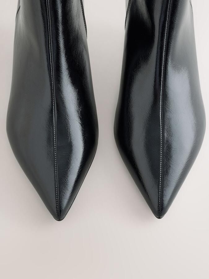Next Dames Forever Comfort laarsjes met kleine hak en extra brede pasvorm Zwart - Foto 6
