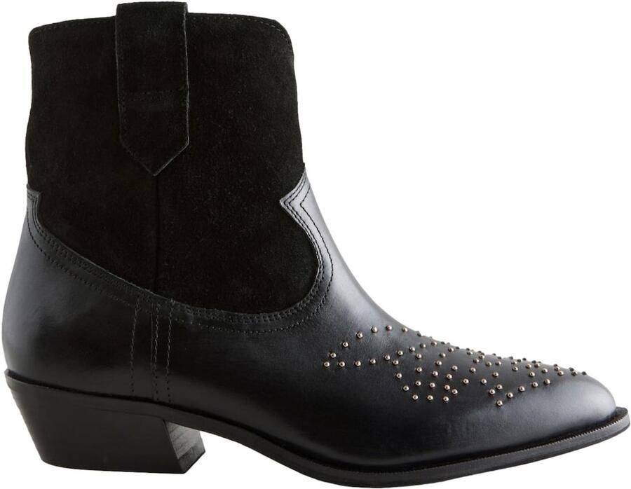 Next Dames Forever Comfort suède cowboylaarzen met extra brede pasvorm Zwart - Foto 3