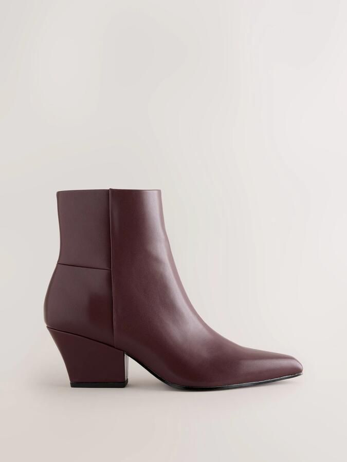 Next Dames Forever Comfort enkellaarzen met puntneus Rood - Foto 2