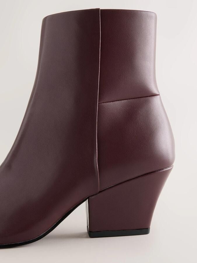 Next Dames Forever Comfort enkellaarzen met puntneus Rood - Foto 6