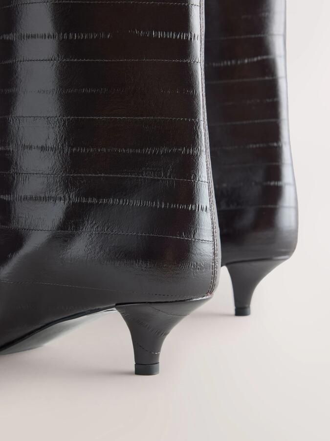 Next Dames Forever Comfort halfhoge laarzen met puntige neus Rood - Foto 3