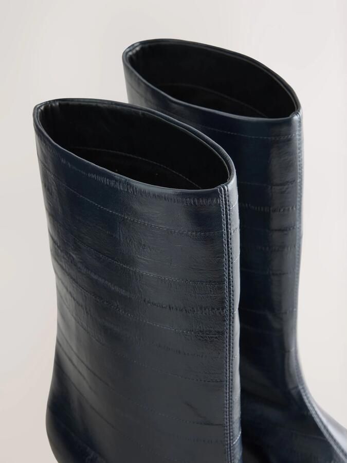 Next Dames Forever Comfort halfhoge laarzen met puntige neus Blauw - Foto 2