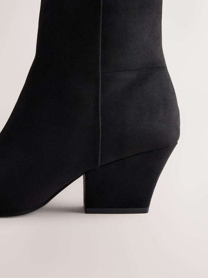 Next Dames Forever Comfort enkellaarzen met puntneus Zwart - Foto 4