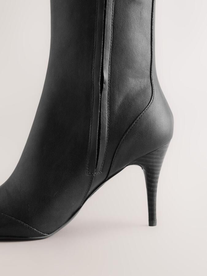 Next Dames Forever Comfort enkellaarzen met spitse neus Zwart - Foto 5
