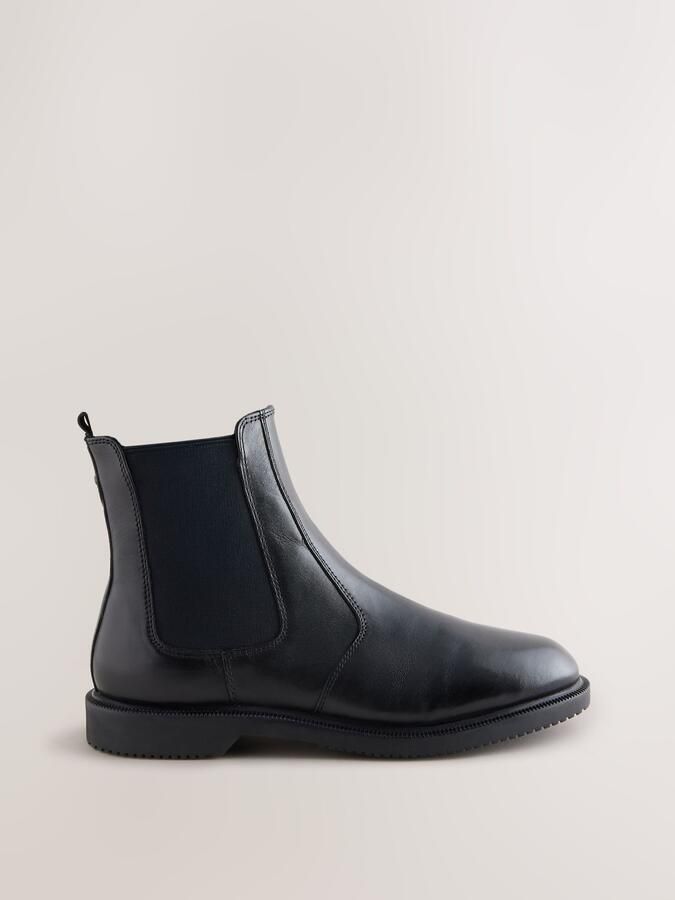 Next Dames Forever Comfort leren Chelsea-enkellaarzen Zwart - Foto 2
