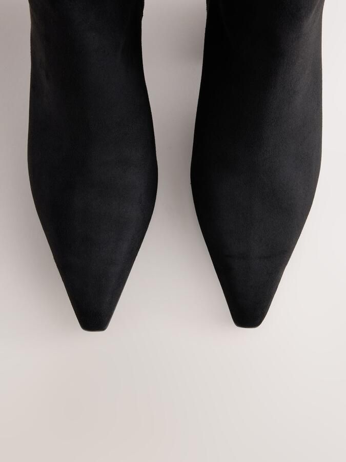 Next Dames Forever Comfort enkellaarzen met puntneus Zwart - Foto 5