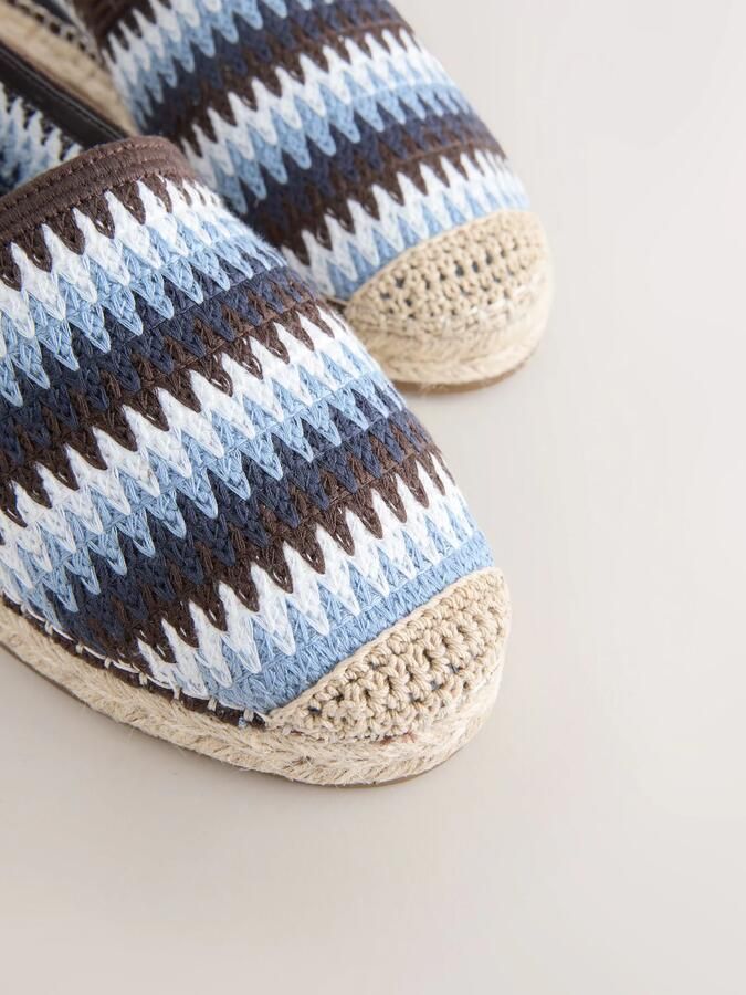 Next Espadrilles 'Forever Comfort' navy lichtgeel - Foto 2