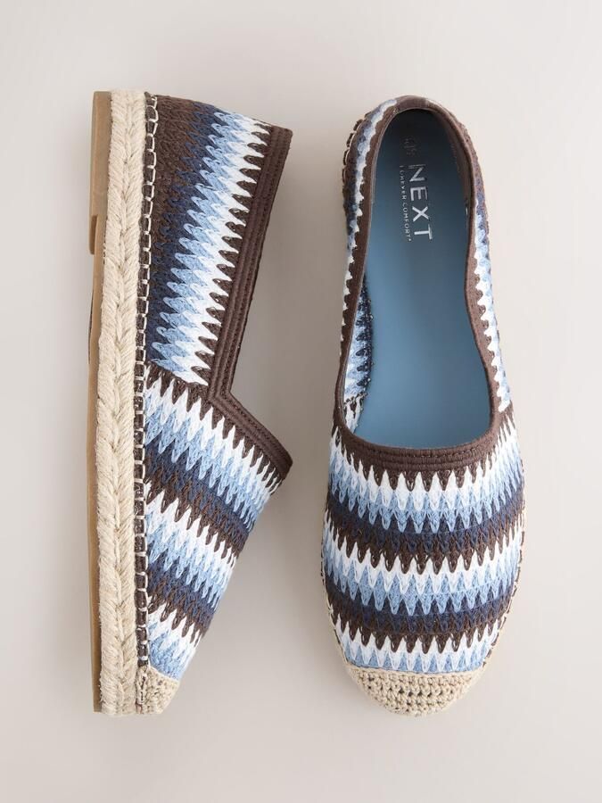 Next Espadrilles 'Forever Comfort' navy lichtgeel - Foto 5