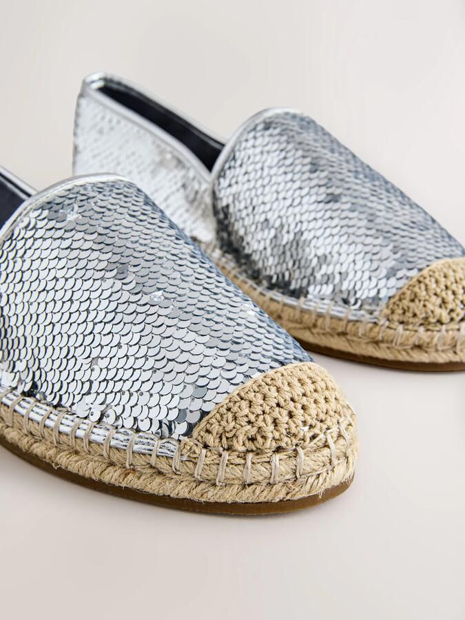 Next Espadrilles 'Forever Comfort' zilver - Foto 5