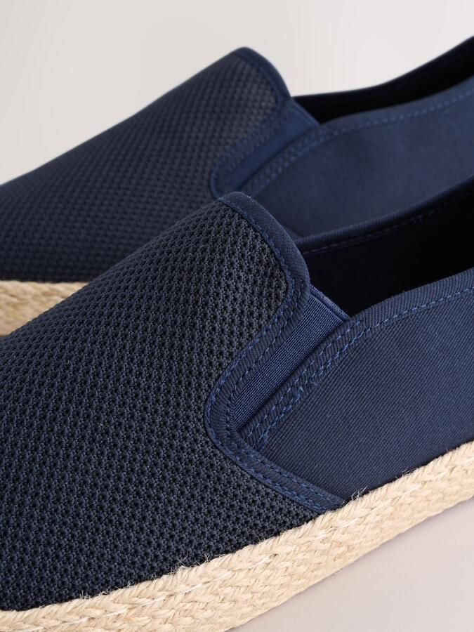 Next Heren Mesh espadrilles Blauw - Foto 4