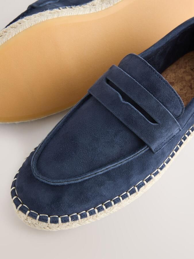 Next Heren Suède espadrilles Blauw - Foto 4