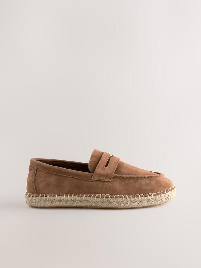 Next Heren Suède espadrilles Bruin - Foto 2