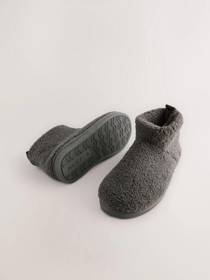 Next Heren Borg pantoffels Grijs - Foto 5