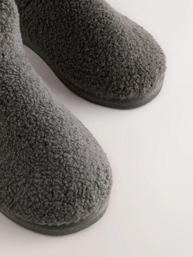Next Heren Borg pantoffels Grijs - Foto 4