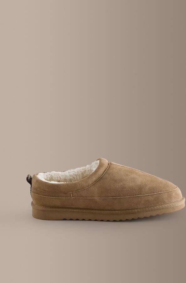 Next Heren Signature pantoffels met gesloten hiel Naturel