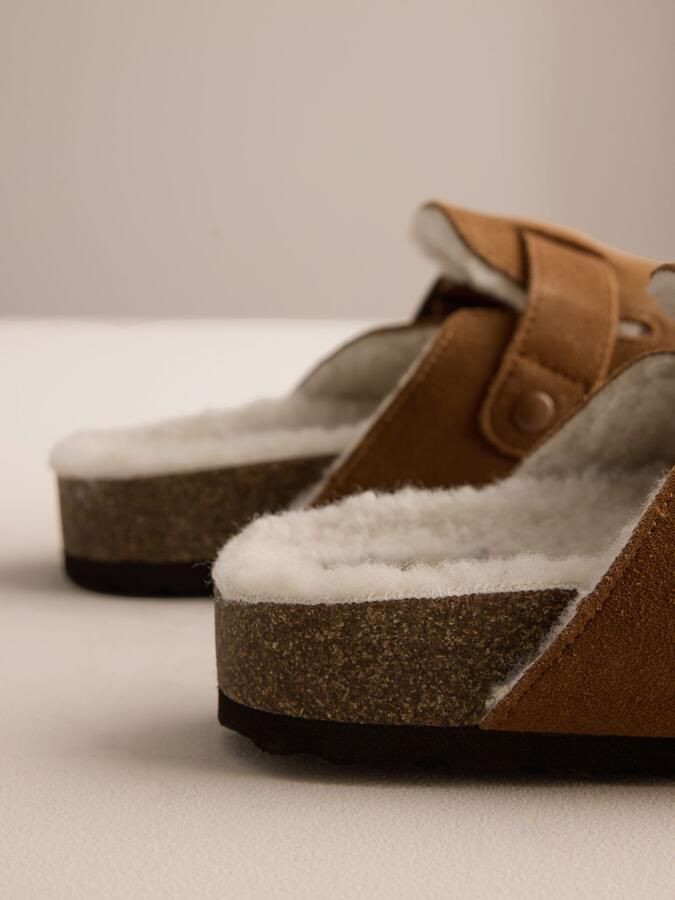 Next Heren Suède pantoffelmuiltjes met gesp Bruin - Foto 2