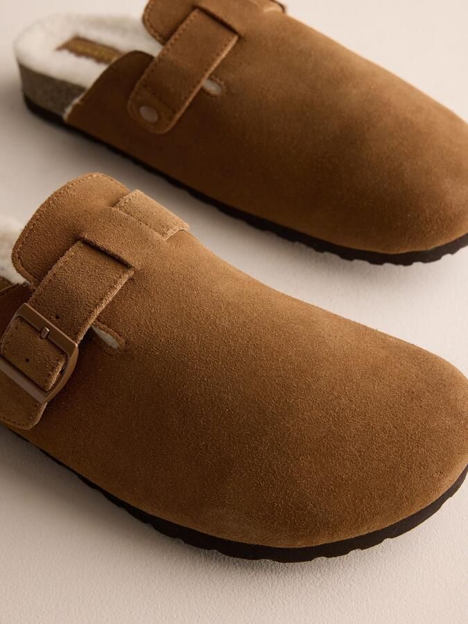Next Heren Suède pantoffelmuiltjes met gesp Bruin - Foto 3