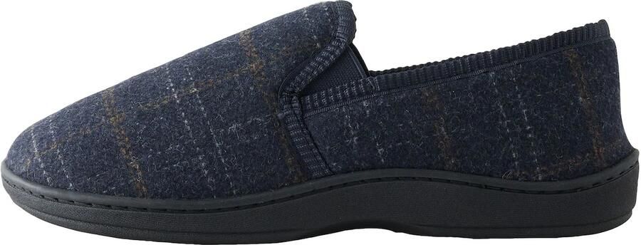 Next Huisschoen navy bruin wit
