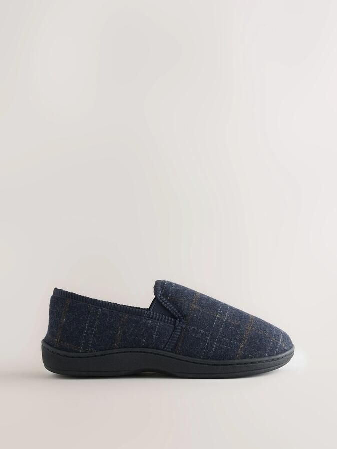 Next Huisschoen navy bruin wit - Foto 2