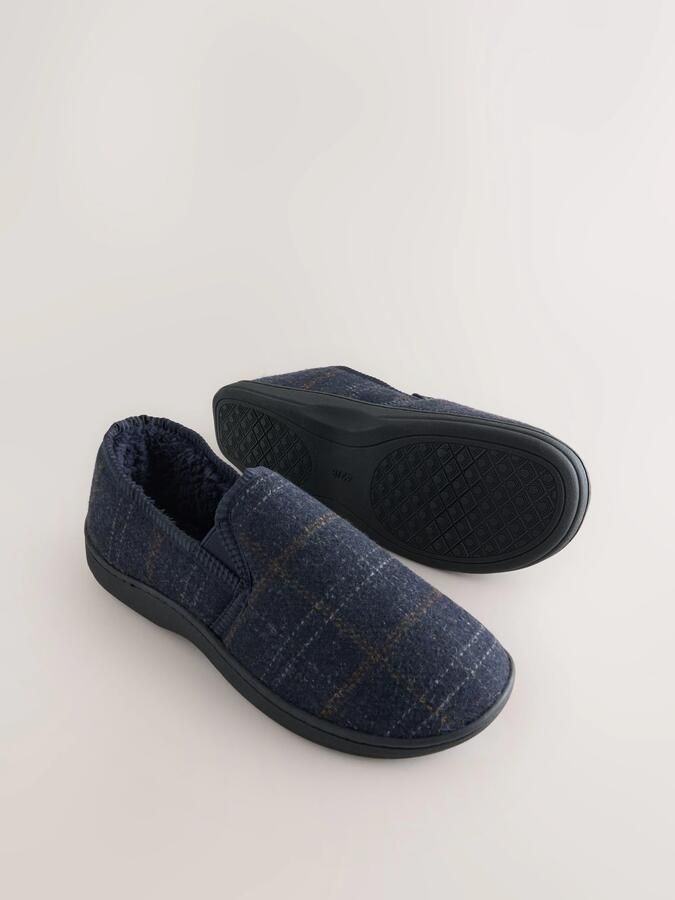 Next Huisschoen navy bruin wit - Foto 4