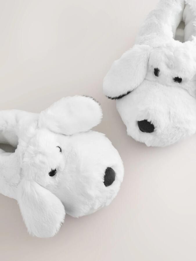 Next Heren Pantoffels met 3D Snoopy-motief Wit - Foto 3