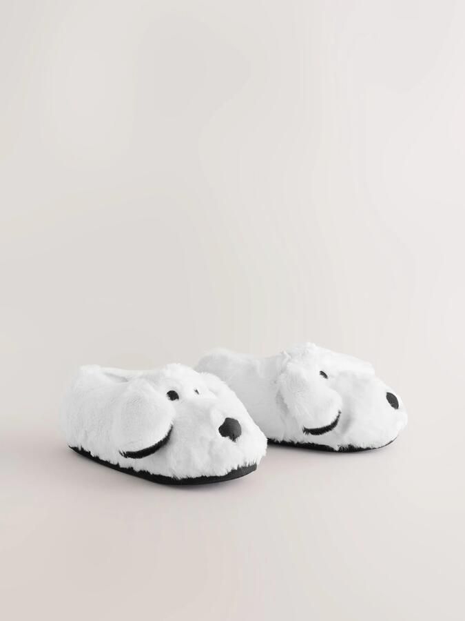 Next Heren Pantoffels met 3D Snoopy-motief Wit - Foto 6
