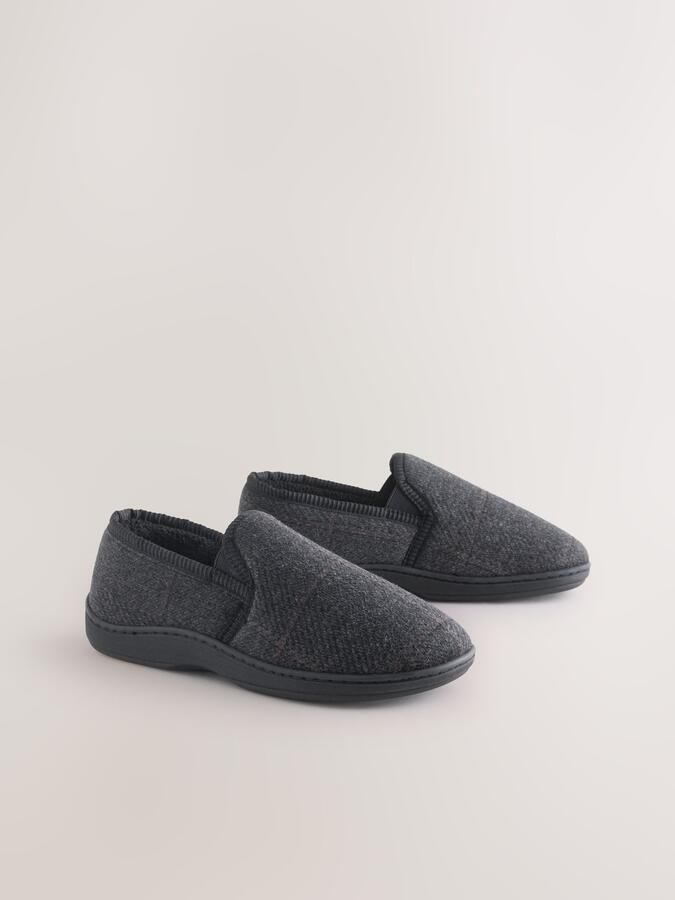 Next Heren Pantoffels met dichte hiel Zwart - Foto 2
