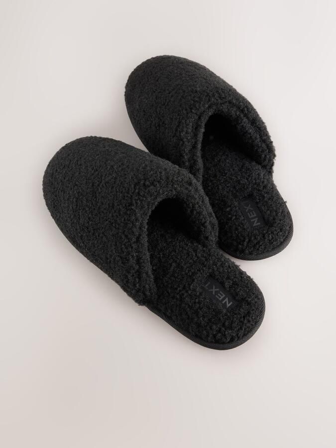 Next Heren Muilpantoffels met borgvoering Zwart - Foto 3