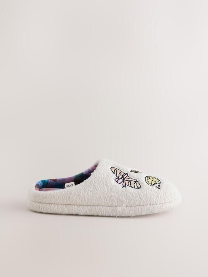 Next Huisschoenen beige crème rosa - Foto 4