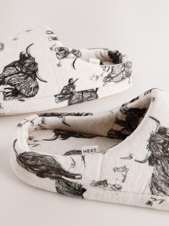 Next Huisschoenen beige zwart wit - Foto 2