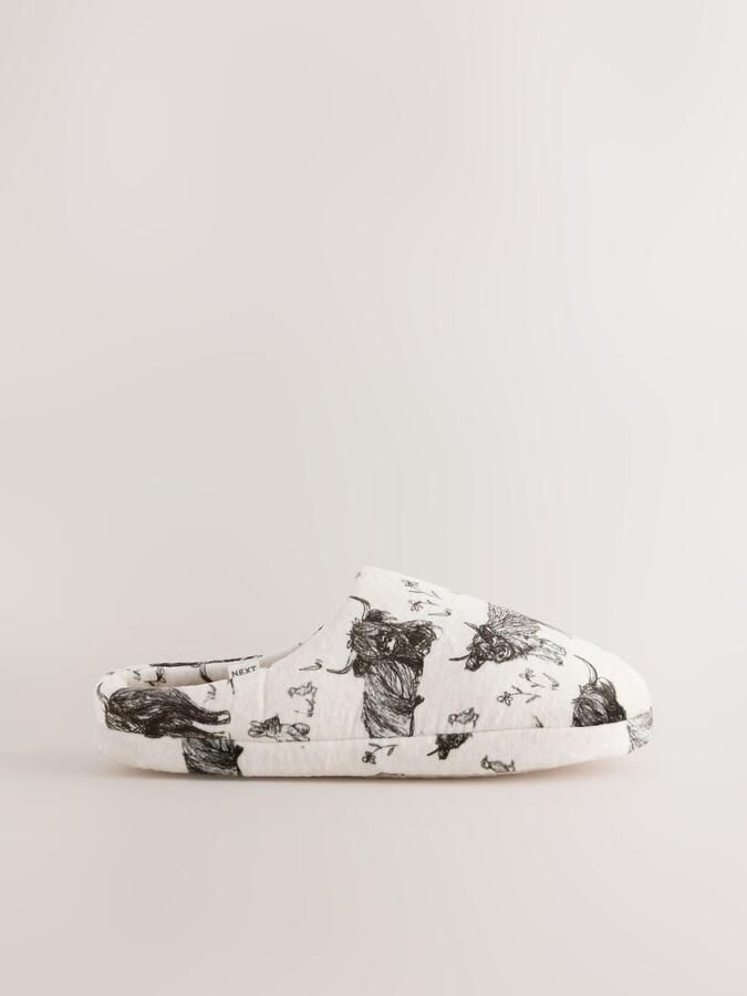 Next Huisschoenen beige zwart wit - Foto 4