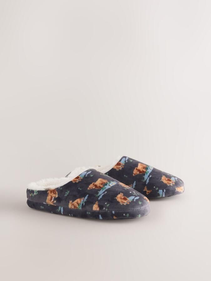 Next Huisschoenen blauw bruin antraciet donkergroen - Foto 3