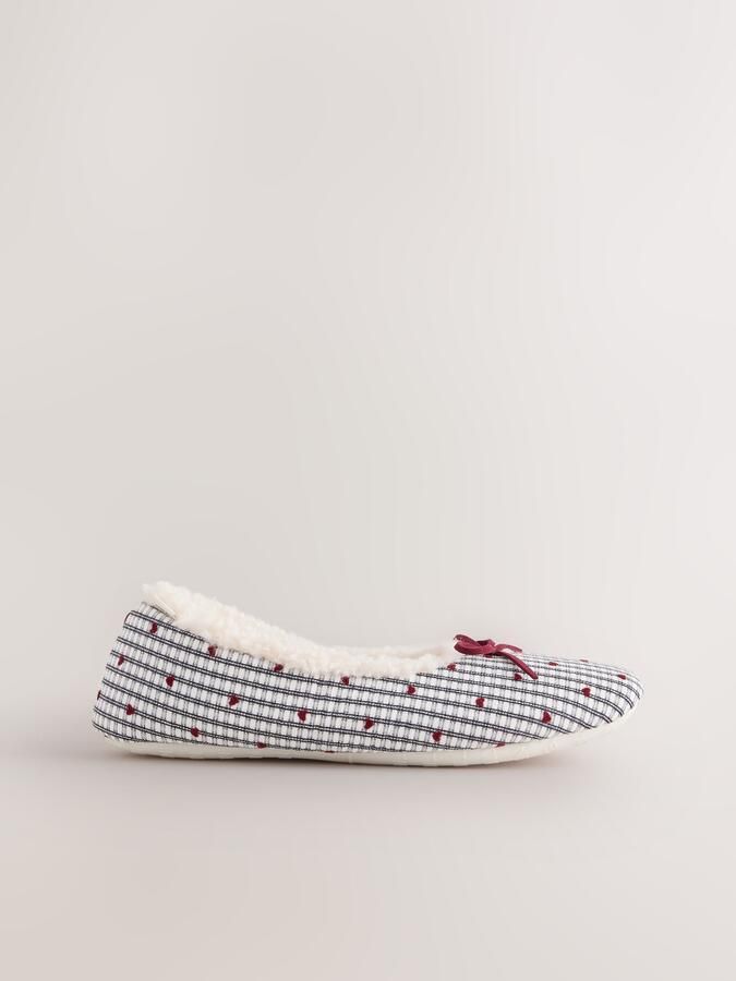 Next Huisschoenen blauw grijs rood - Foto 5